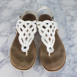 White sandals size 11